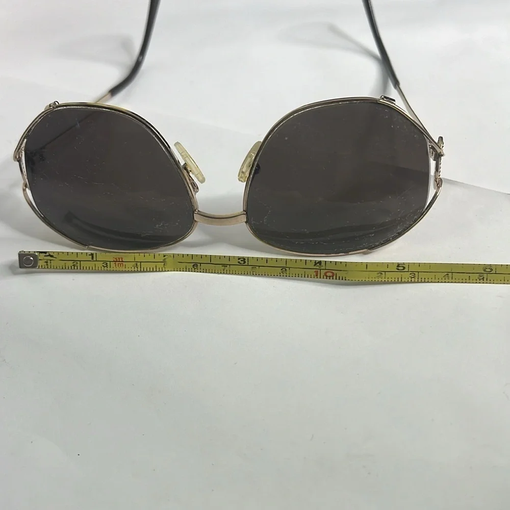 Vintage Christian Dior Eyeglasses Sunglasses Goldtone Frames